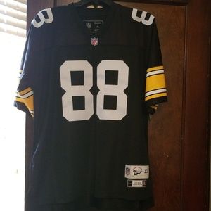 Stitched Lynn Swann Steelers Jersey with Beanie